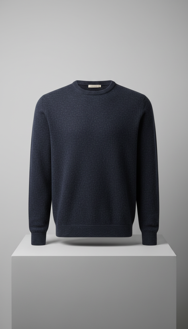Urban Navy Merino Knit Sweater