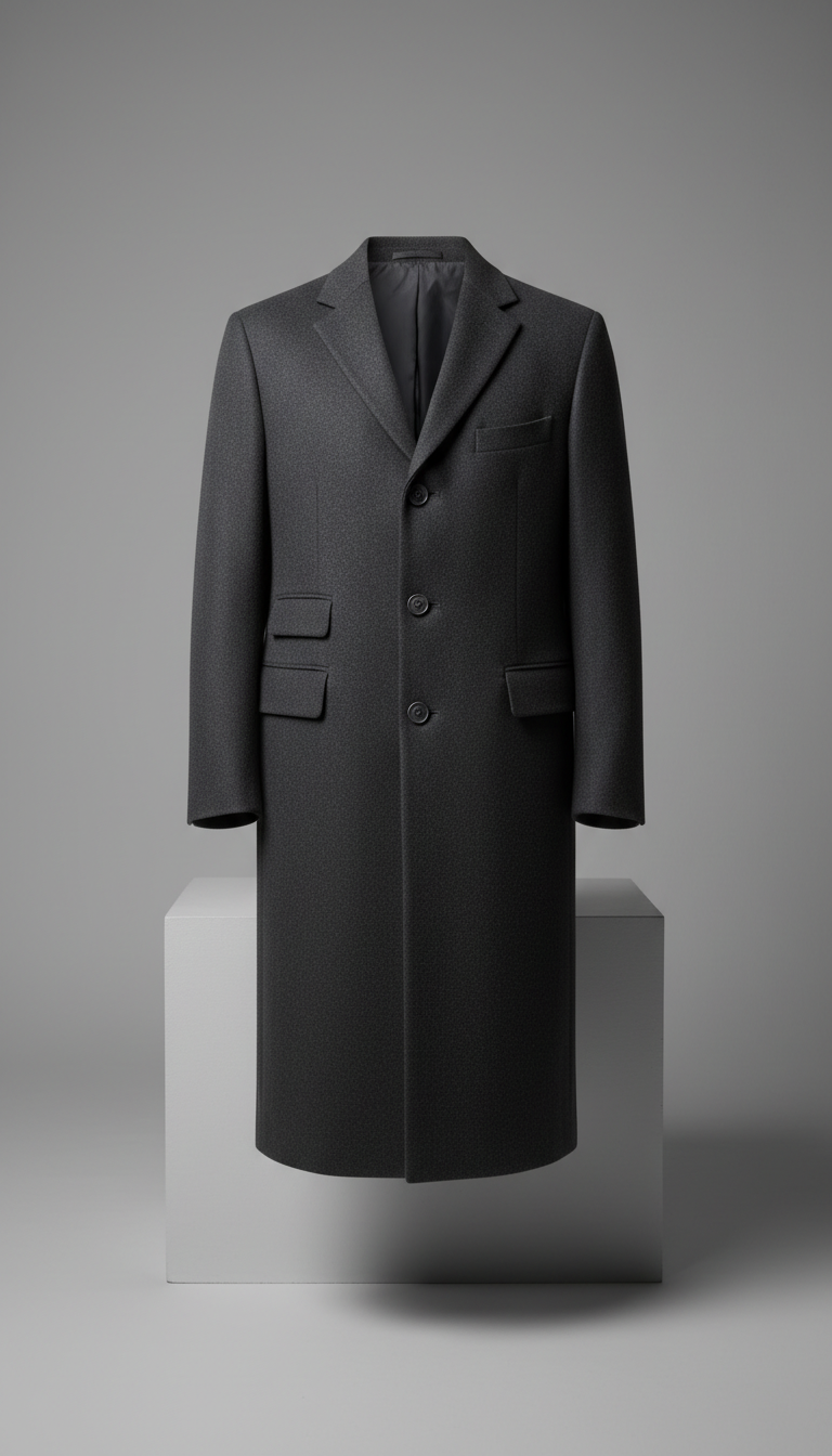 Tailored Wool Overcoat