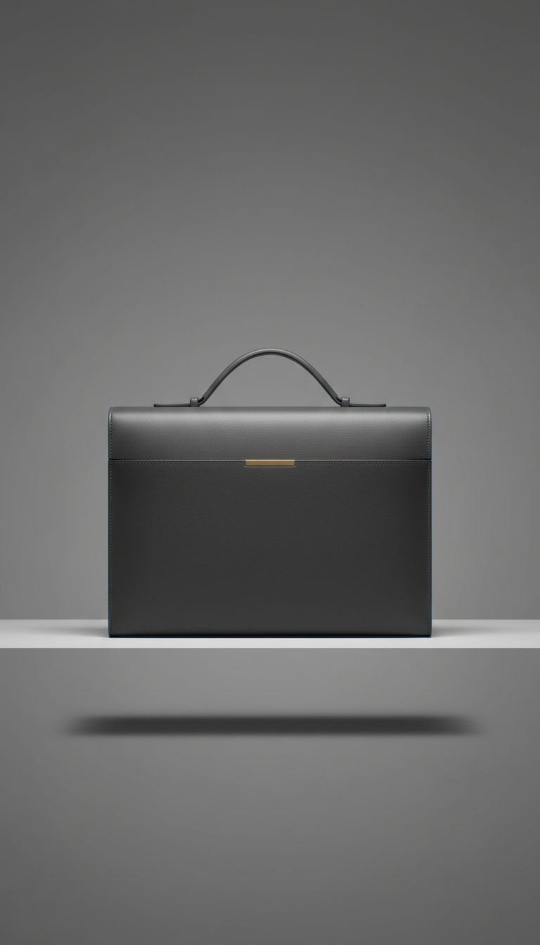 Minimalist Leather Briefcase